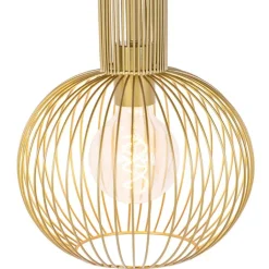 QAZQA Design hanglamp goud - Wire Whisk