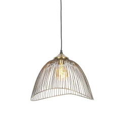 QAZQA Design hanglamp messing draad 39,8 cm - Pia