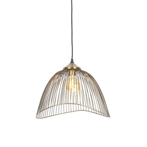 QAZQA Design hanglamp messing draad 39,8 cm - Pia
