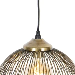QAZQA Design hanglamp messing draad 39,8 cm - Pia