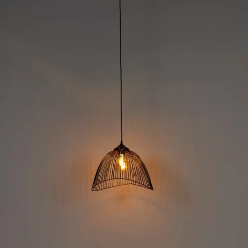 QAZQA Design hanglamp messing draad 39,8 cm - Pia