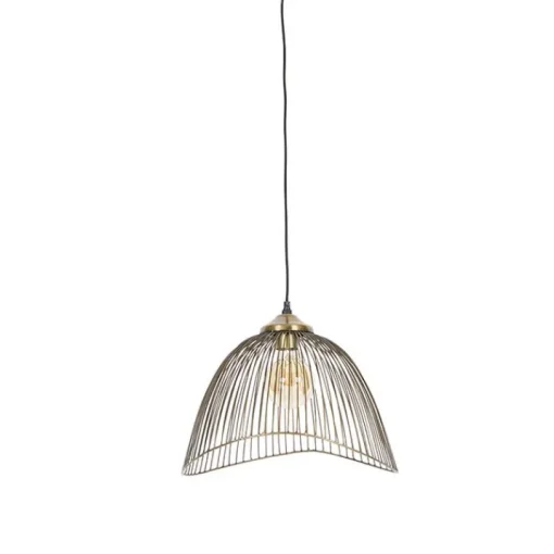 QAZQA Design hanglamp messing draad 39,8 cm - Pia
