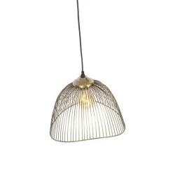 QAZQA Design hanglamp messing draad 39,8 cm - Pia