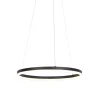 QAZQA Design hanglamp zwart 60 cm incl. LED 3-staps dimbaar - Anello