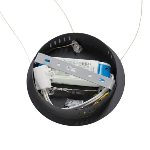 QAZQA Design hanglamp zwart 60 cm incl. LED 3-staps dimbaar - Anello