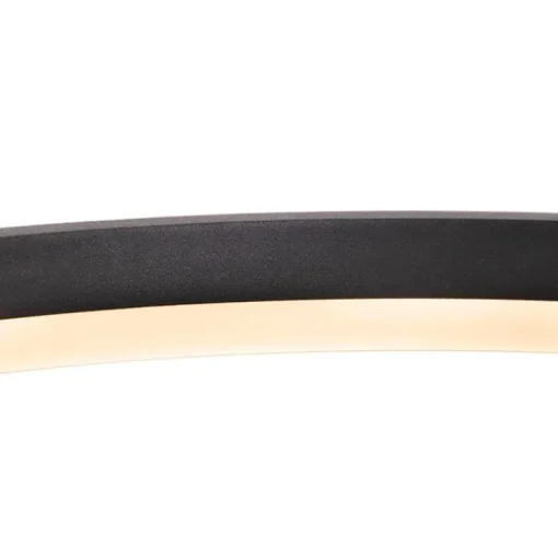 QAZQA Design hanglamp zwart 60 cm incl. LED 3-staps dimbaar - Anello