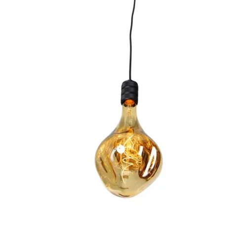 QAZQA Design hanglamp zwart met stekker incl. LED lamp dimbaar - Cavalux