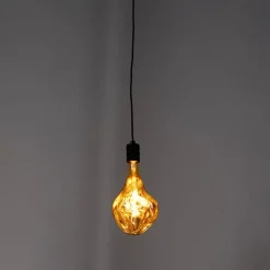 QAZQA Design hanglamp zwart met stekker incl. LED lamp dimbaar - Cavalux