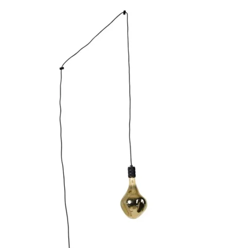 QAZQA Design hanglamp zwart met stekker incl. LED lamp dimbaar - Cavalux