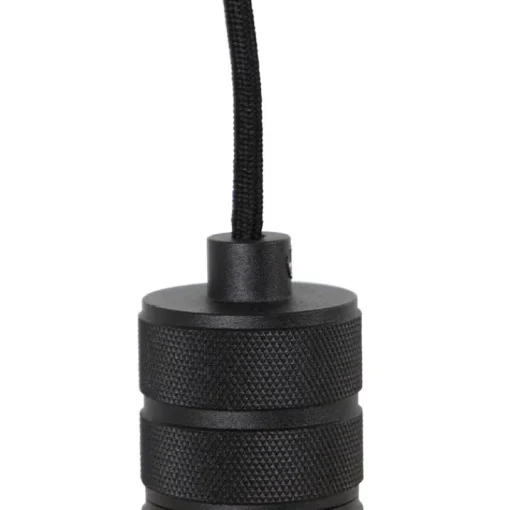 QAZQA Design hanglamp zwart met stekker incl. LED lamp dimbaar - Cavalux