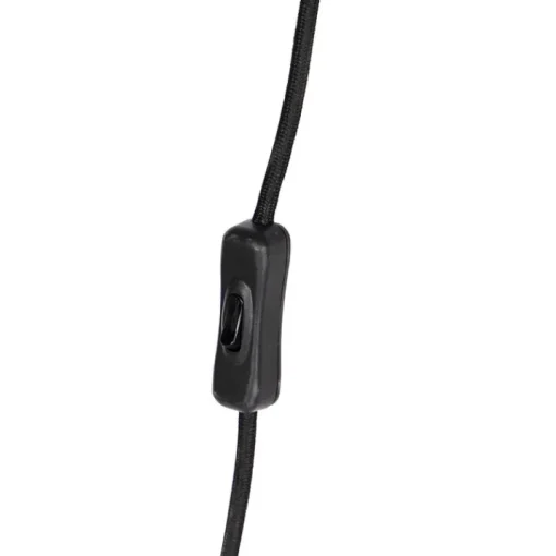 QAZQA Design hanglamp zwart met stekker incl. LED lamp dimbaar - Cavalux