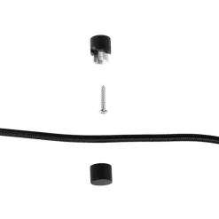 QAZQA Design hanglamp zwart met stekker incl. LED lamp dimbaar - Cavalux