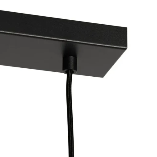 QAZQA Design hanglamp zwart met goud glas 5-lichts - Bert