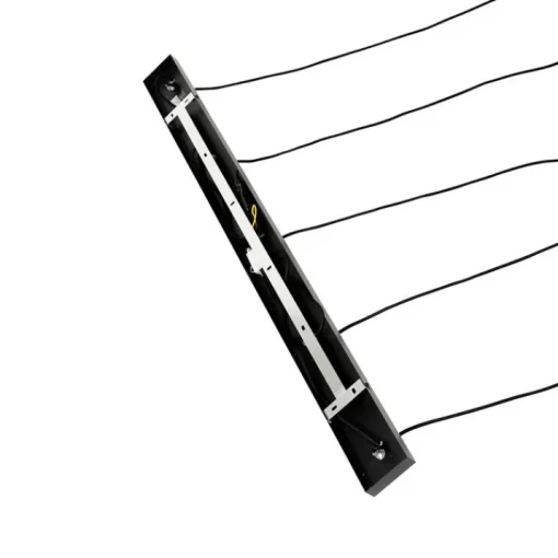QAZQA Design hanglamp zwart met goud glas 5-lichts - Bert