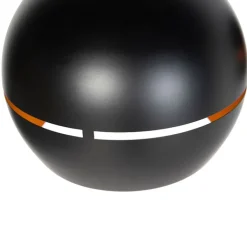 QAZQA Design hanglamp zwart met gouden binnenkant 3-lichts - Buell