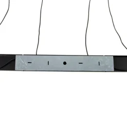 QAZQA Design hanglamp zwart met smoke glas 4-lichts - Dome
