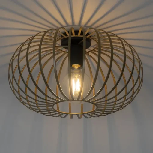 QAZQA Design plafondlamp goud 39 cm - Johanna