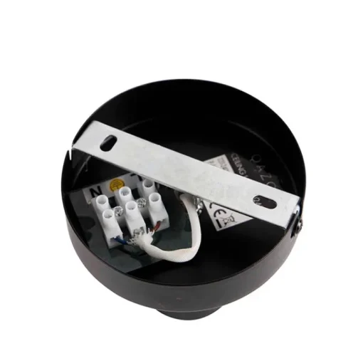 QAZQA Design plafondlamp zwart met G95 kopspiegel zwart - Facil