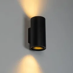 QAZQA Design ronde wandlamp zwart - Sab Honey