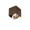 QAZQA Design spot donkerbrons vierkant draai en kantelbaar - Box