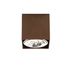 QAZQA Design spot donkerbrons vierkant draai en kantelbaar - Box