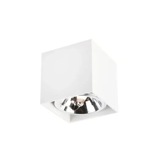 QAZQA Design spot wit vierkant - Box