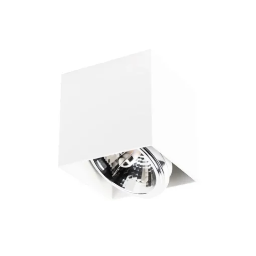 QAZQA Design spot wit vierkant - Box