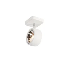 QAZQA Design spot wit vierkant draai- en kantelbaar - Go Nine