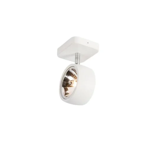 QAZQA Design spot wit vierkant draai- en kantelbaar - Go Nine