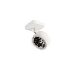 QAZQA Design spot wit vierkant draai- en kantelbaar - Go Nine