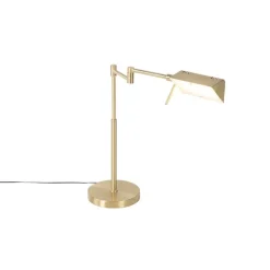 QAZQA Design tafellamp goud incl. LED met touch dimmer - Notia