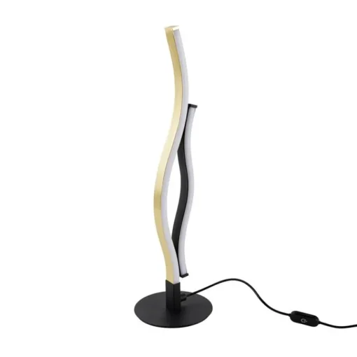 Trio Leuchten Design tafellamp zwart met goud incl. LED dimbaar - Blaze