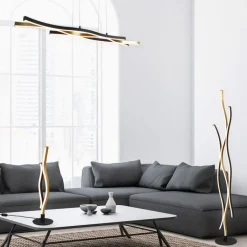 Trio Leuchten Design tafellamp zwart met goud incl. LED dimbaar - Blaze