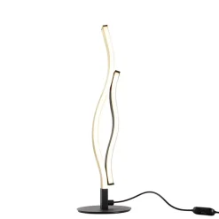 Trio Leuchten Design tafellamp zwart met goud incl. LED dimbaar - Blaze