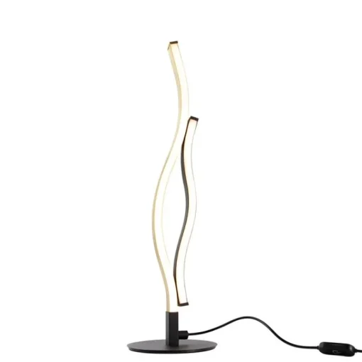 Trio Leuchten Design tafellamp zwart met goud incl. LED dimbaar - Blaze