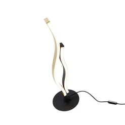 Trio Leuchten Design tafellamp zwart met goud incl. LED dimbaar - Blaze