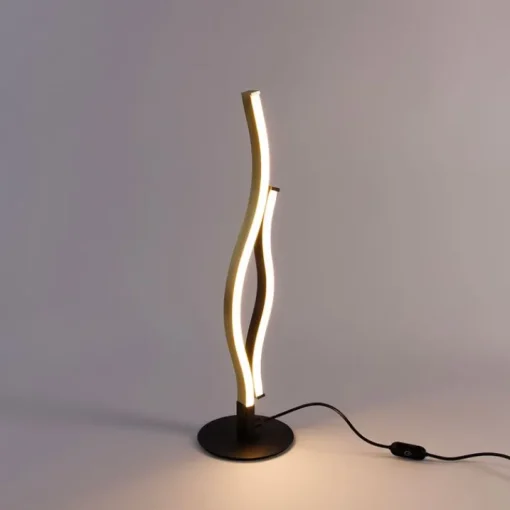 Trio Leuchten Design tafellamp zwart met goud incl. LED dimbaar - Blaze