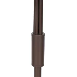 QAZQA Design vloerlamp brons met brons glas 5-lichts - Athens