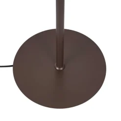QAZQA Design vloerlamp brons met brons glas 5-lichts - Athens