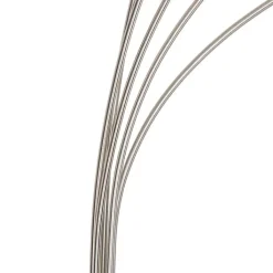 QAZQA Design vloerlamp staal met opaal glas 5-lichts - Sixties Marmo