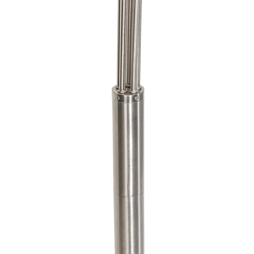 QAZQA Design vloerlamp staal met opaal glas 5-lichts - Sixties Marmo