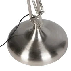 QAZQA Design vloerlamp staal verstelbaar - Hobby