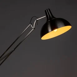 QAZQA Design vloerlamp staal verstelbaar - Hobby