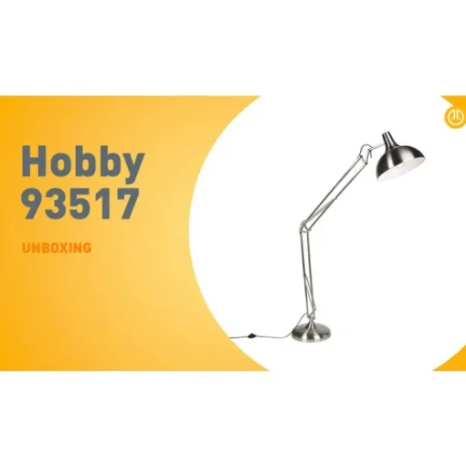 QAZQA Design vloerlamp staal verstelbaar - Hobby