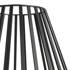 QAZQA Design vloerlamp zwart met opaal 70 cm IP44 - Angela