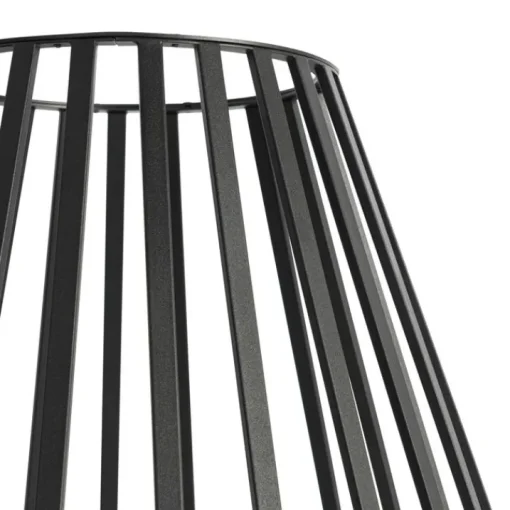 QAZQA Design vloerlamp zwart met opaal 70 cm IP44 - Angela