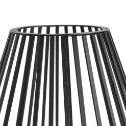 QAZQA Design vloerlamp zwart met opaal 110 cm IP44 - Angela