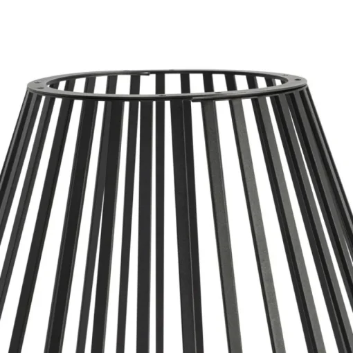 QAZQA Design vloerlamp zwart met opaal 110 cm IP44 - Angela