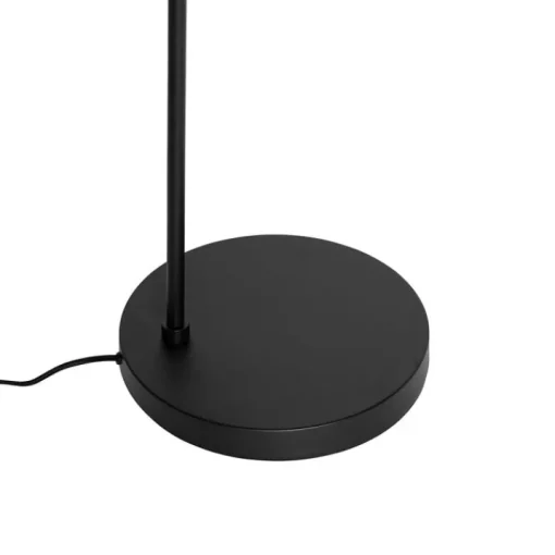 QAZQA Design vloerlamp zwart met goud glas - Bert