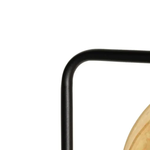 QAZQA Design vloerlamp zwart met goud glas - Bert